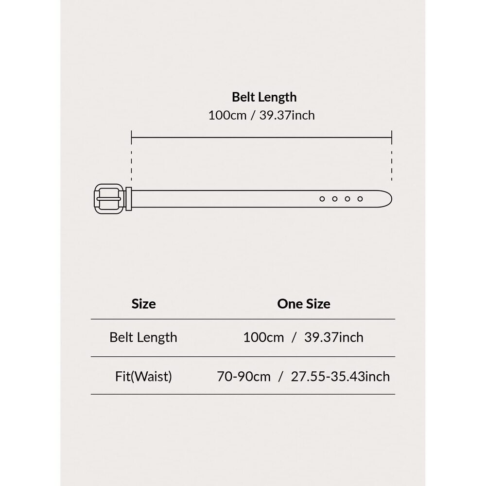 4515 Women's Cute Hollow Heart Buckle Belt Pu Leather Belts Casual Jeans Belt - Picture 5 of 5